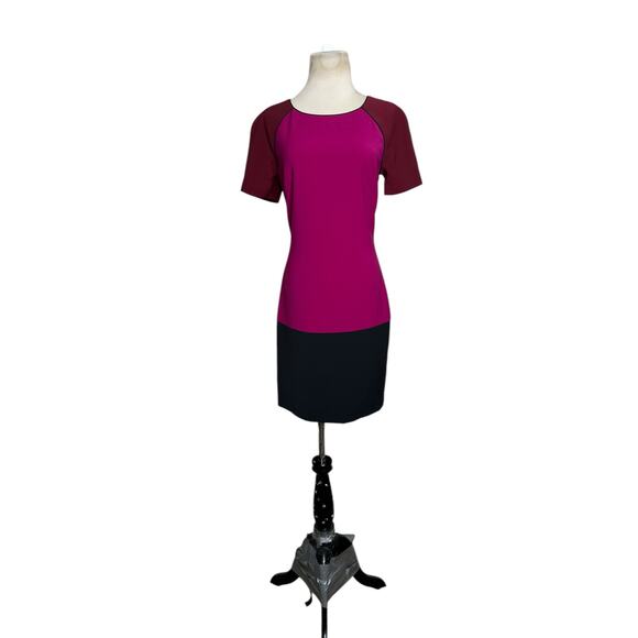 Jonathan Simkhai Purple Black Color Block Cocktail Dress 2 - Picture 16 of 16